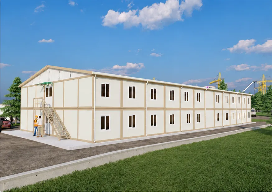 Bâtiment de bureaux R+1 — 80 personnes – bureau modulaire CIBO World à Abidjan, Côte d'Ivoire