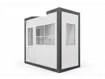 Cabine de sécurité 1,35 × 2,60 m – kiosque et cabine CIBO World à Abidjan, Côte d'Ivoire