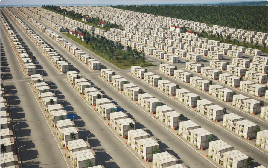 Logements d’urgence — village modulaire – maison préfabriquée CIBO World à Abidjan, Côte d'Ivoire – vue 4
