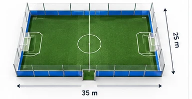 Terrain de football 7 vs 7 – équipement sportif CIBO World à Abidjan, Côte d'Ivoire